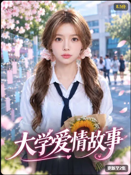 香蕉短剧《大学爱情故事》海报